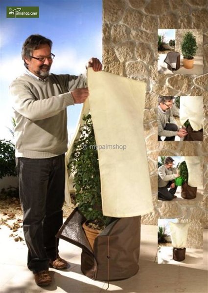 Protection hivernale pour plantes square 100 x 80 cm